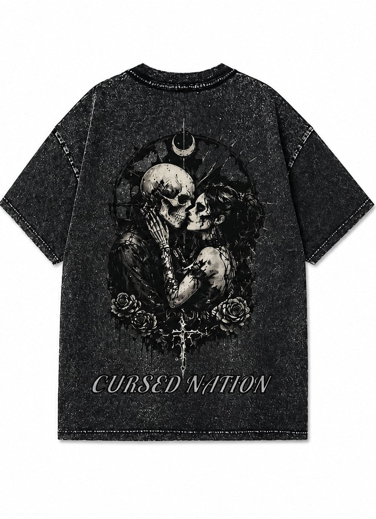 CURSED custom washed T