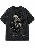 CURSED custom washed T