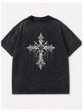 CURSED apparel custom washed T