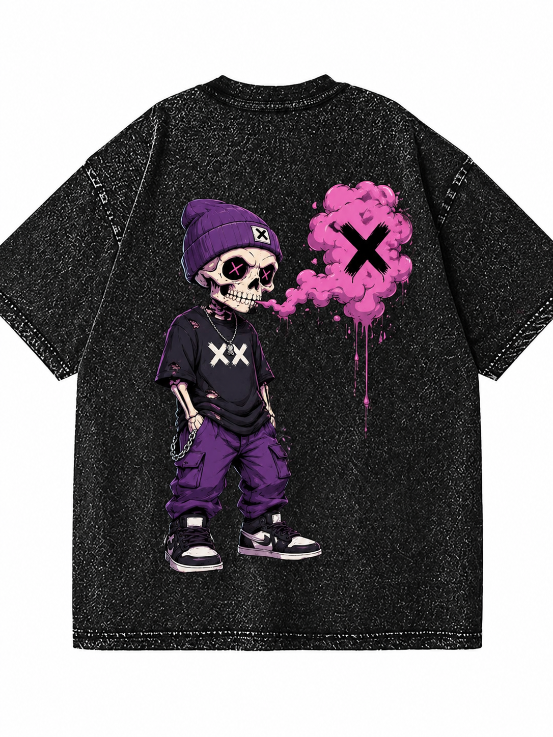 CURSED apparel custom washed T