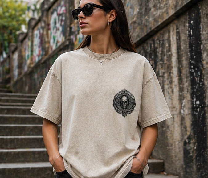 CURSED apparel washed T-shirt