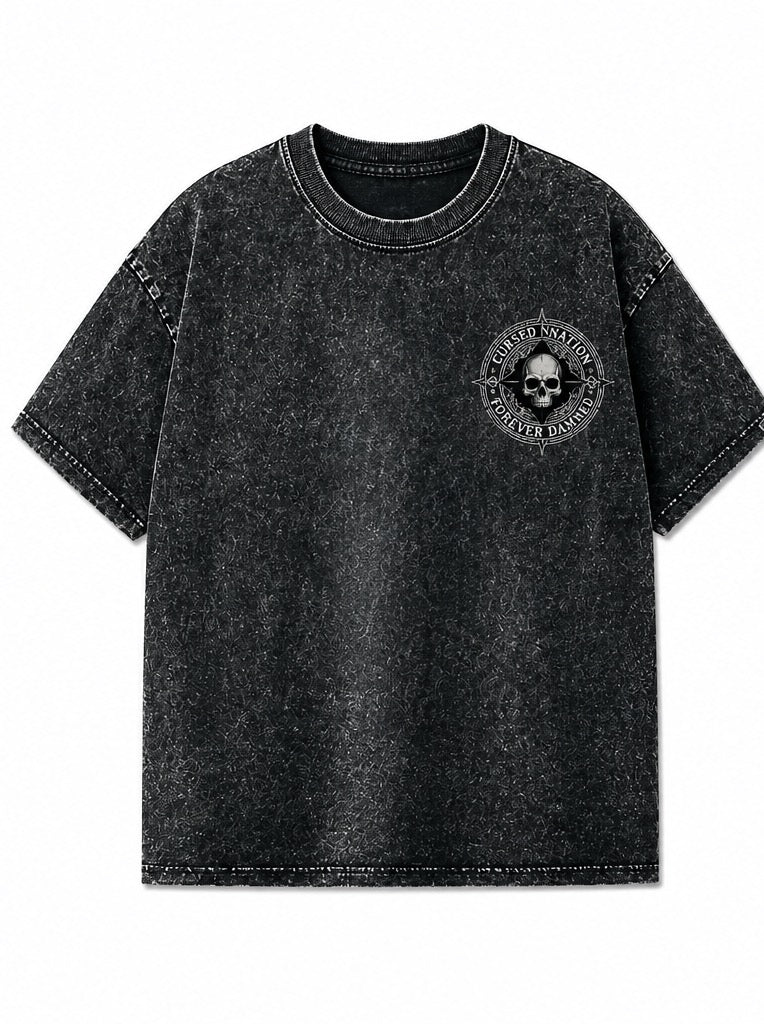 CURSED custom washed T