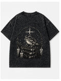 CURSED Apparel custom washed T