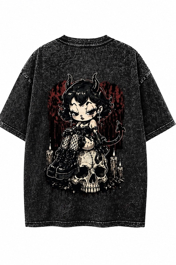 CURSED Apparel custom washed T