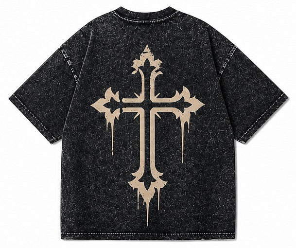 CURSED Apparel custom washed T