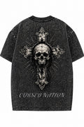 Cursed Apparel custom washed T