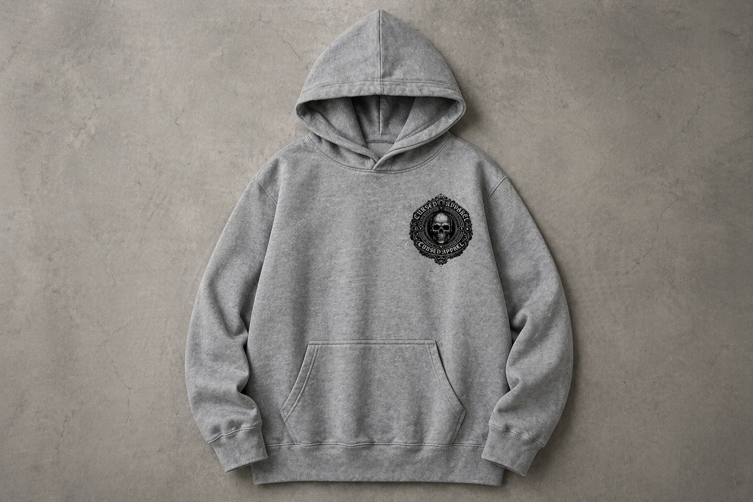 Cursed Apparel washed hoodie