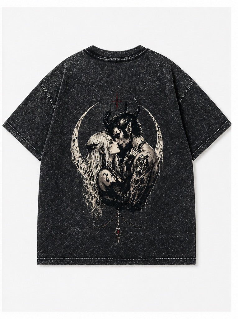 CURSED Apparel custom washed T