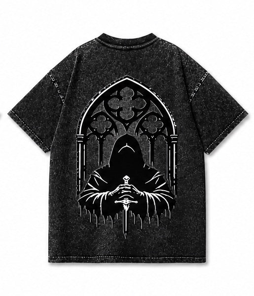 CURSED custom washed T
