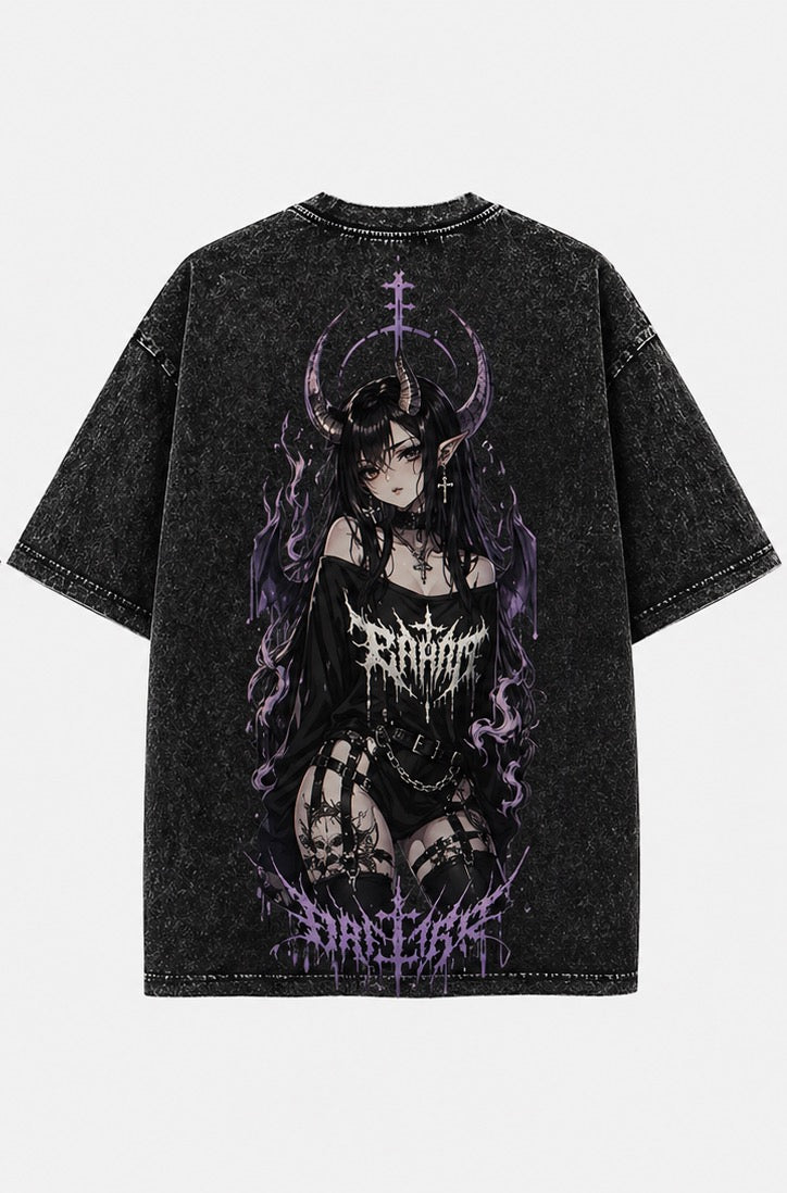 CURSED Apparel custom washed T