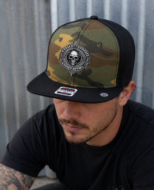 Cursed Apparel Camo SnapBack hat