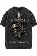 Cursed Apparel custom washed T