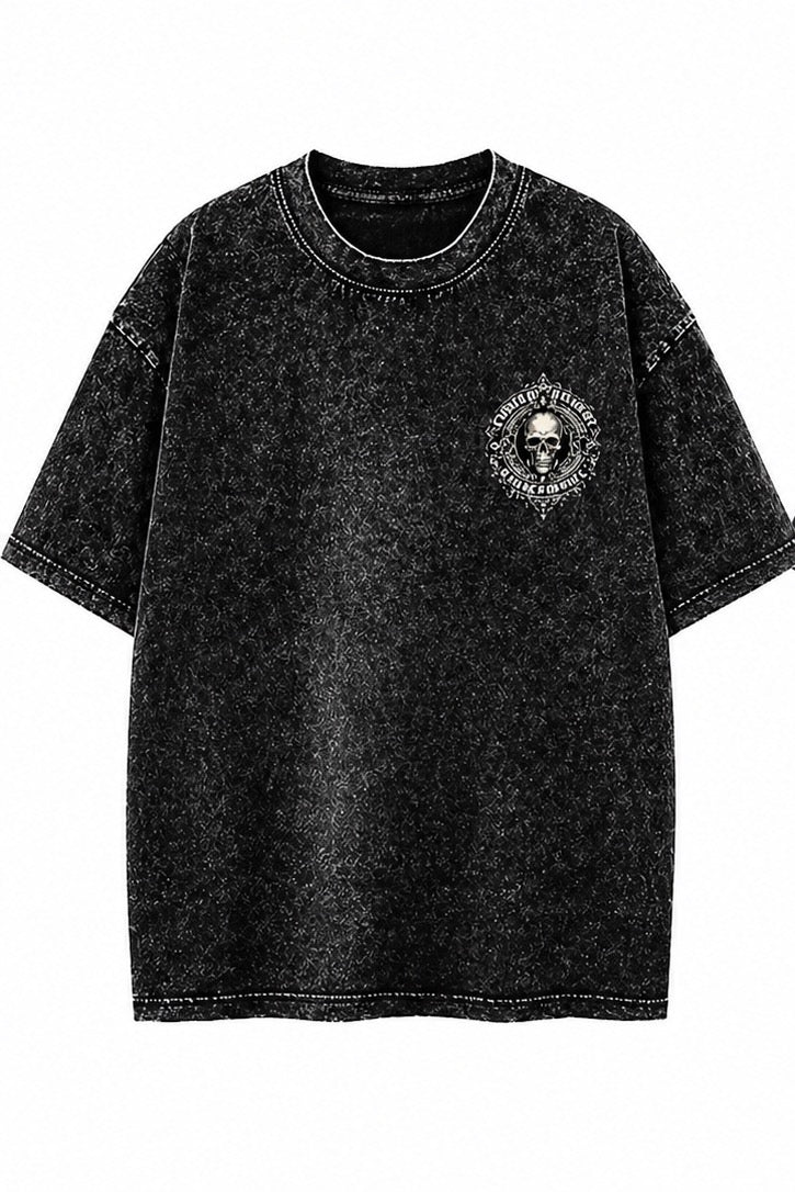 CURSED apparel custom washed T