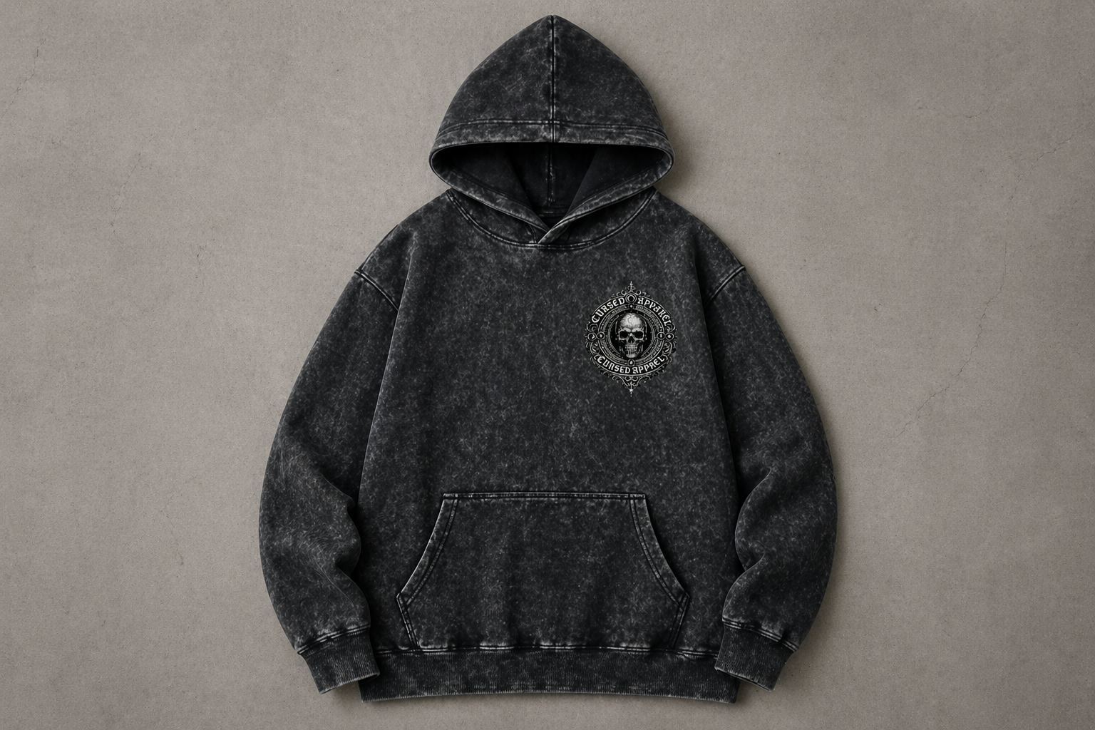 Cursed apparel washed Hoodie