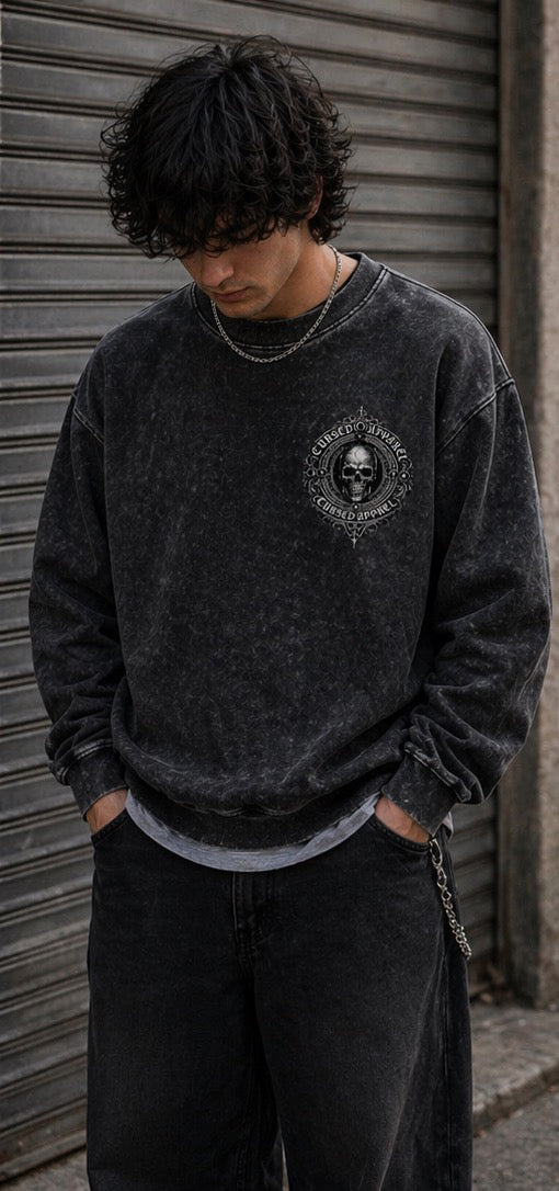 Washed Cursed Apparel Long sleeve