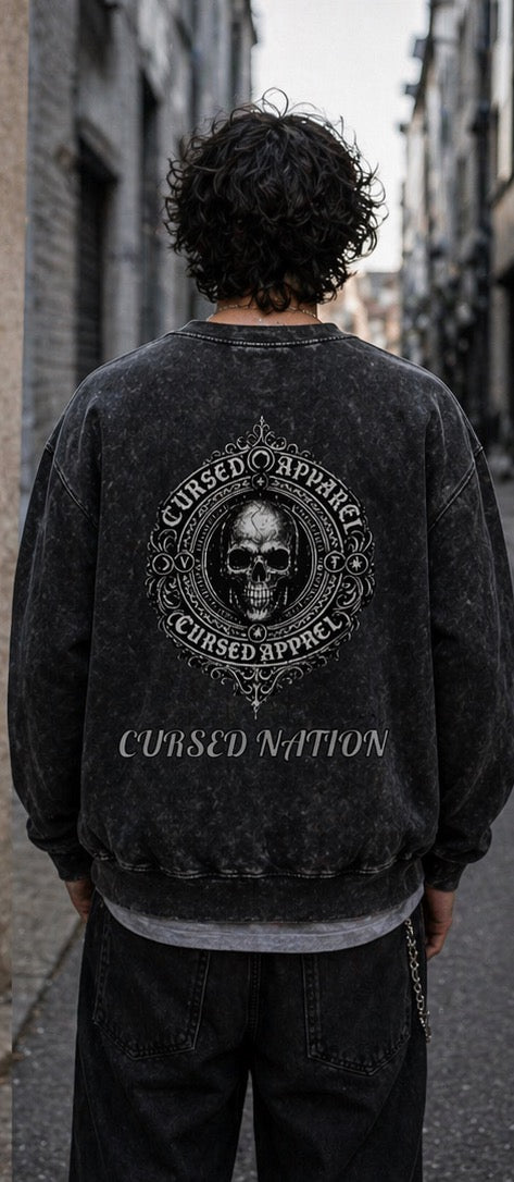 Washed Cursed Apparel Long sleeve